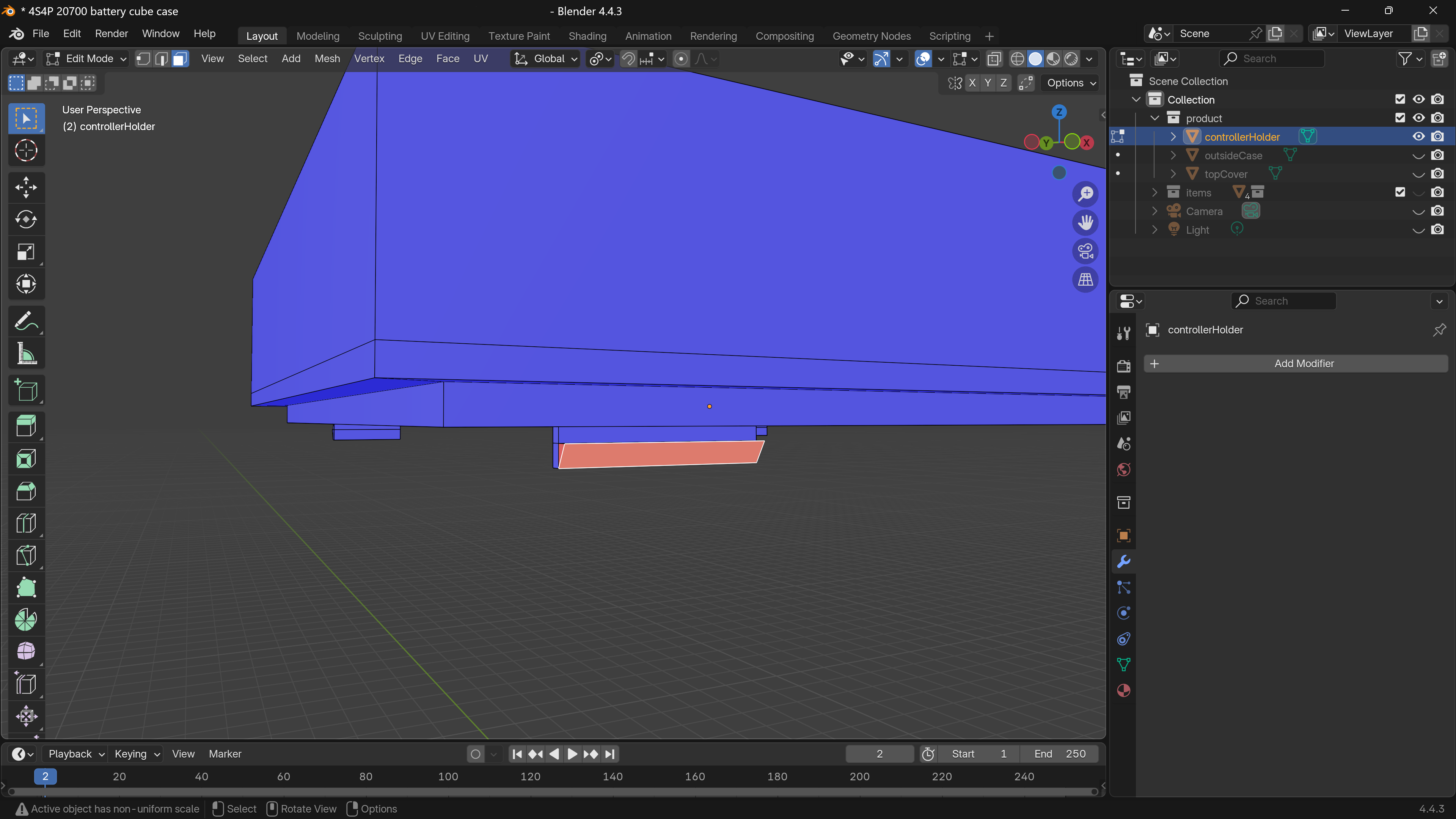 反転する面を選択する