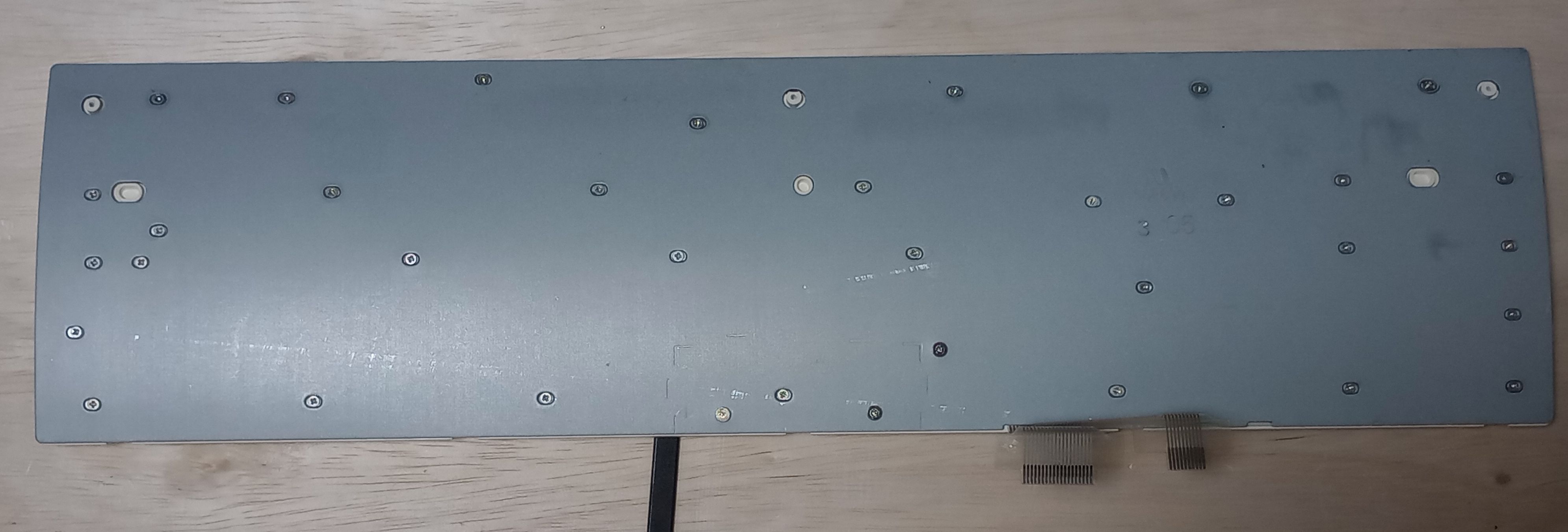 キーボード接点側の全体の様子