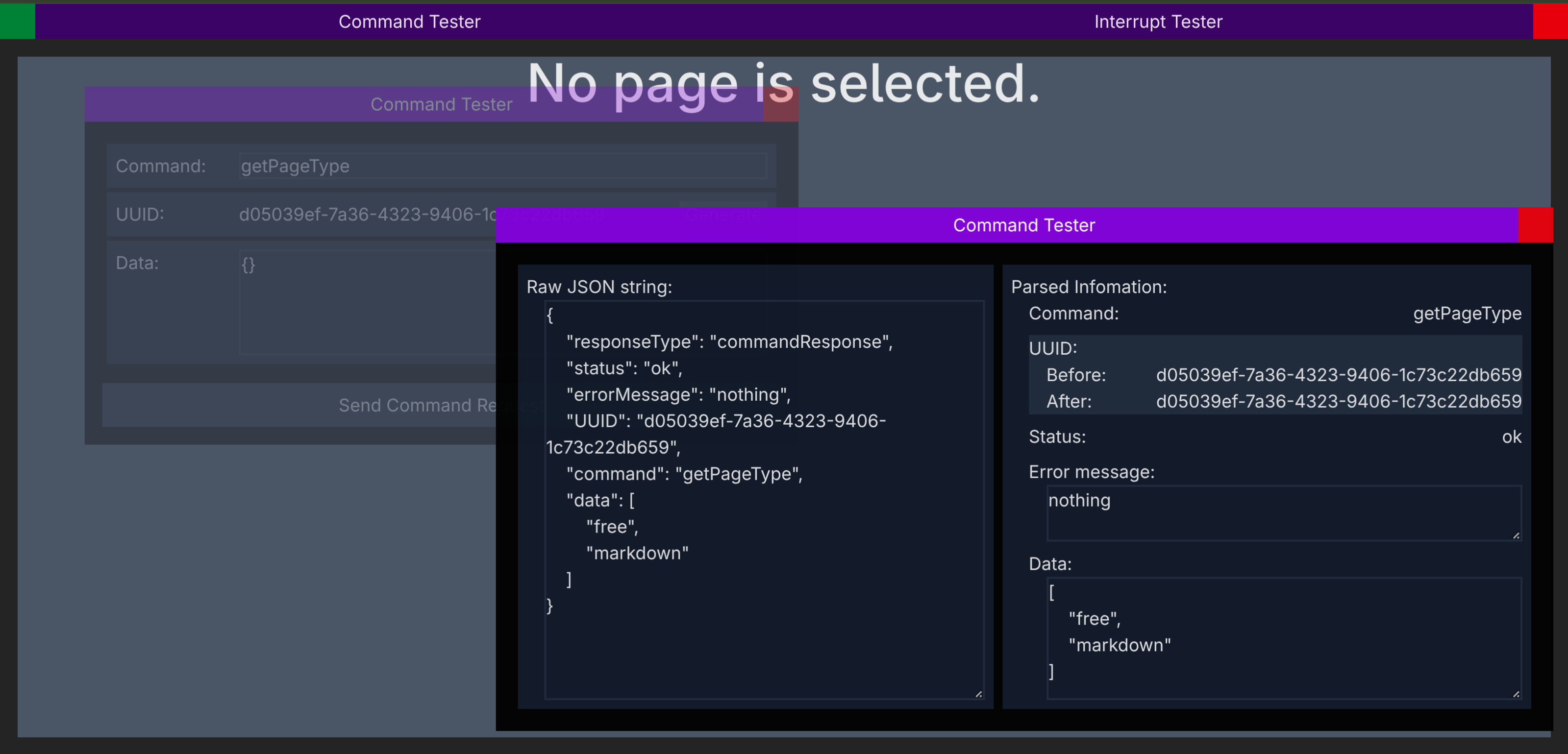 CommandTesterReceive