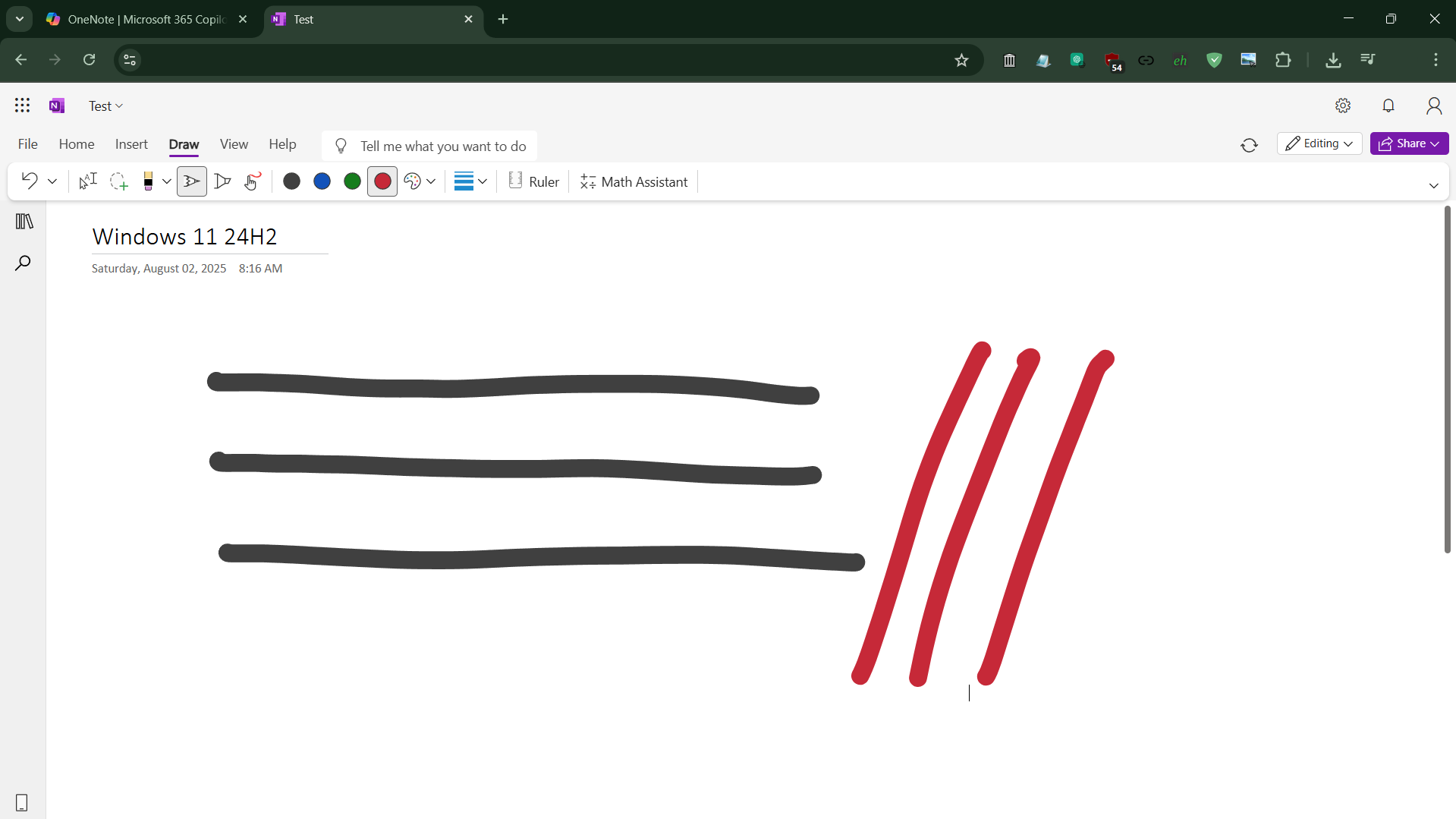 OneNote サンプル