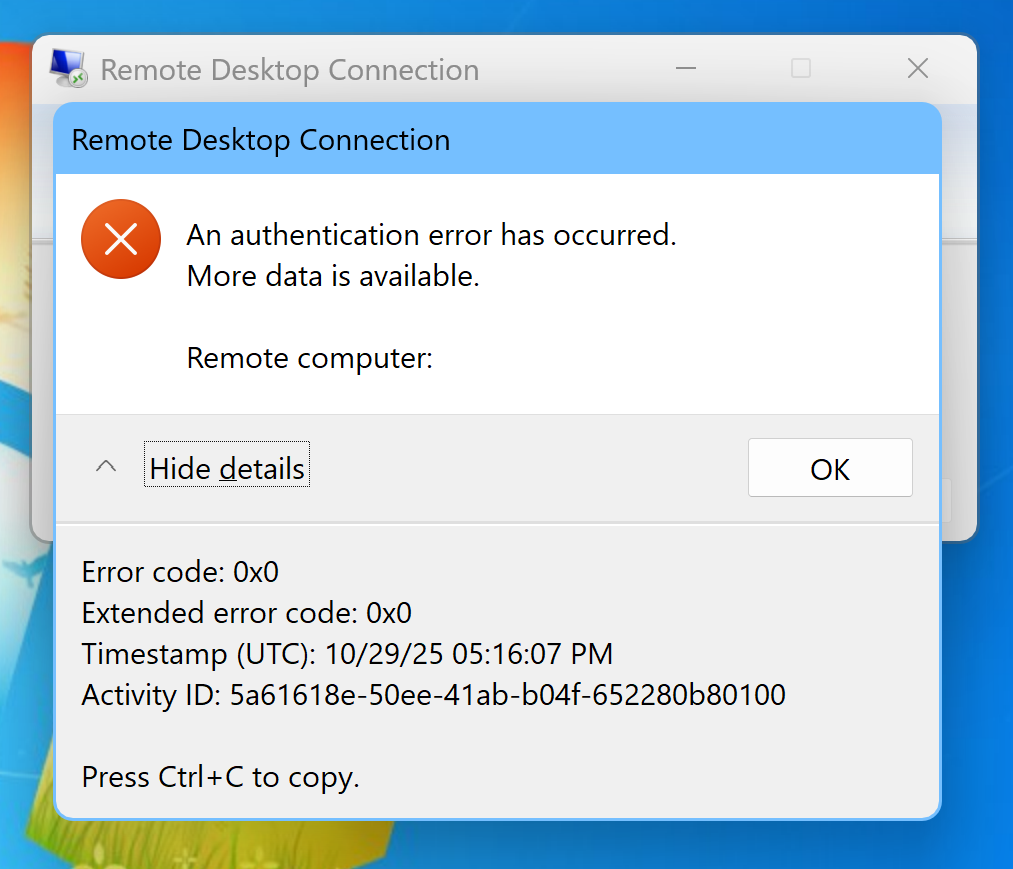 非常にわかりにくいエラーが出る様子