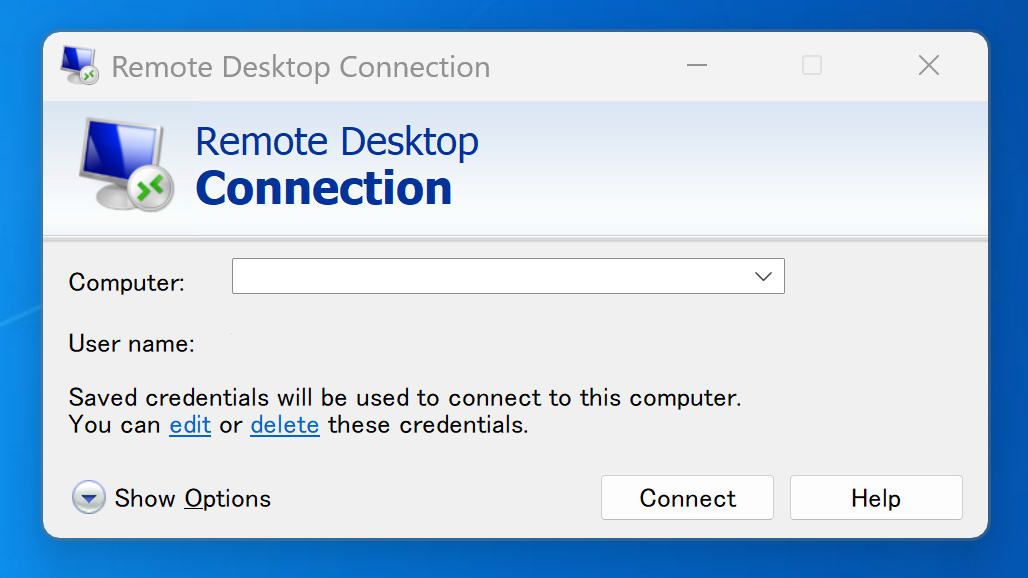 WindowsネイティブRDPクライアント