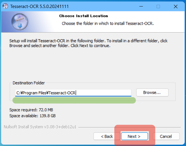 インストーラを進める3